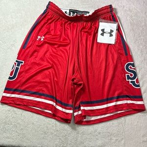 Under Armour Women’s St John University Basketball Shorts Size Medium Red Navy